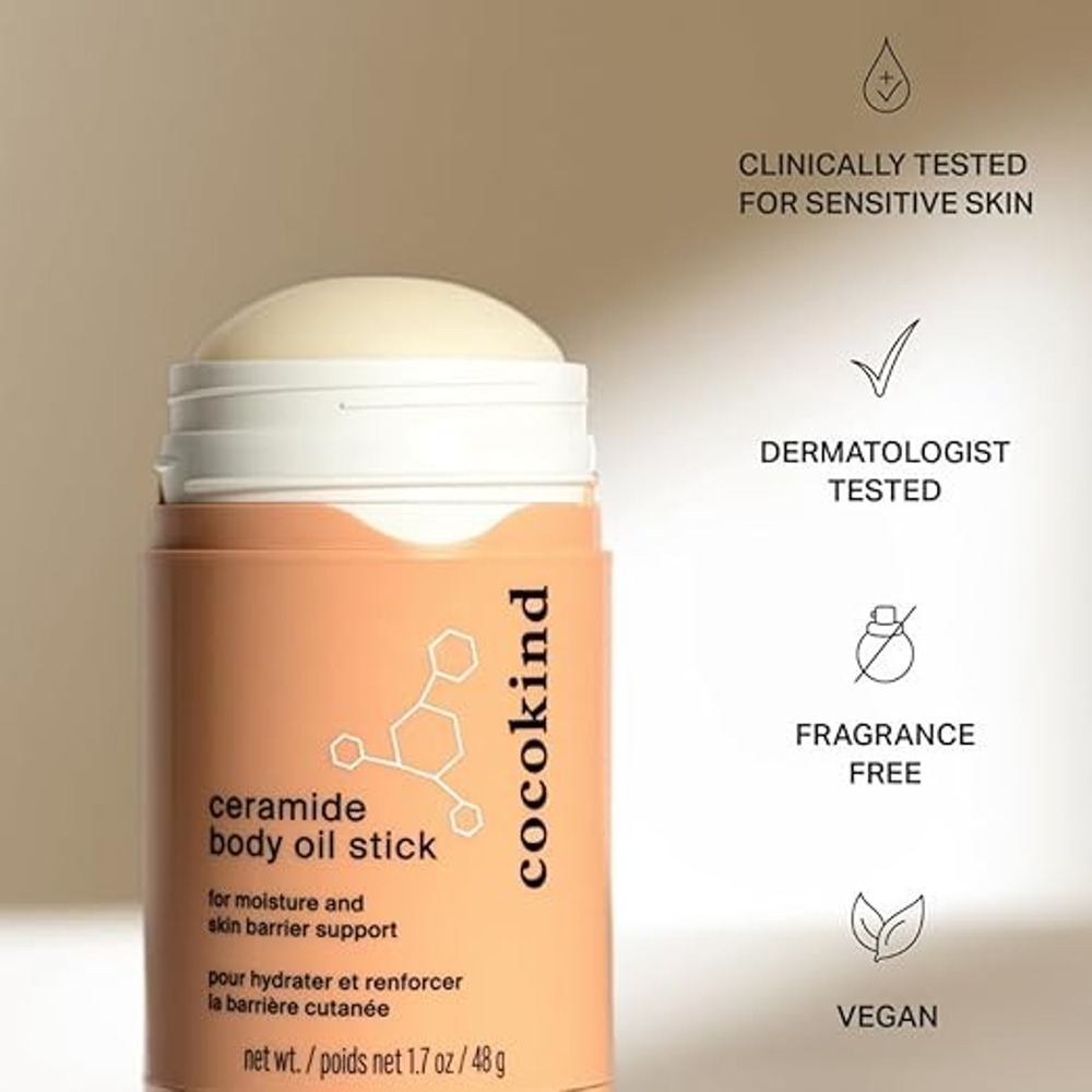 Cocokind Ceramide Body Oil Stick Moisturizer Fragrance Free Vegan New Skincare